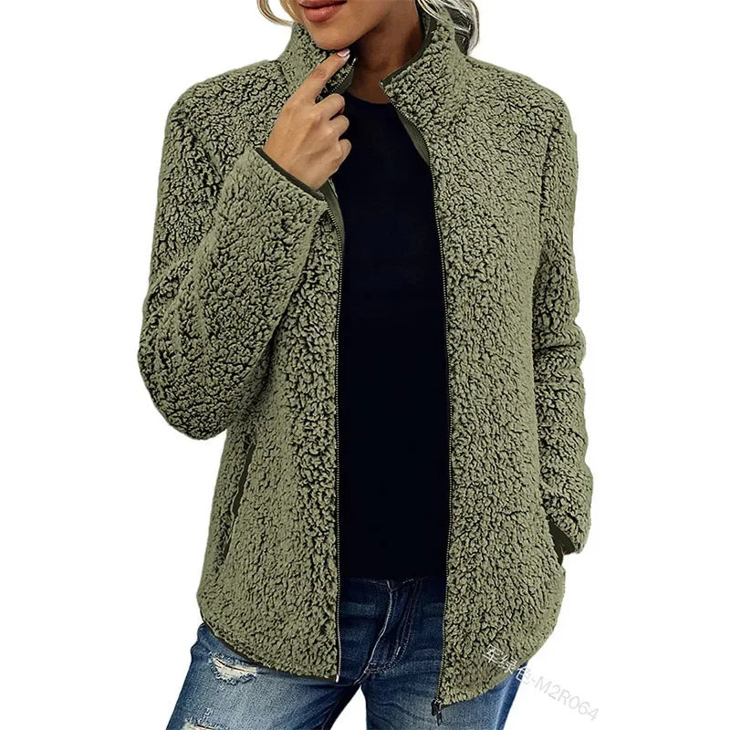 Audrey | Luxury Plush Full-Zip Coat