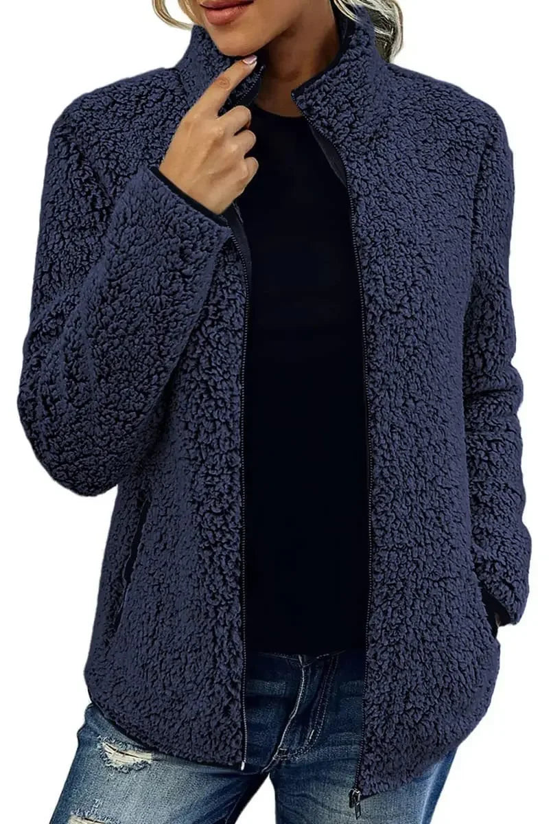 Audrey | Luxury Plush Full-Zip Coat