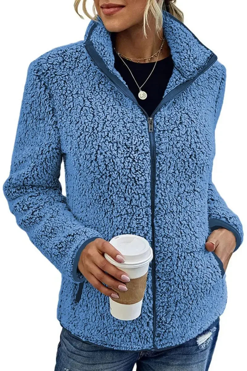 Audrey | Luxury Plush Full-Zip Coat