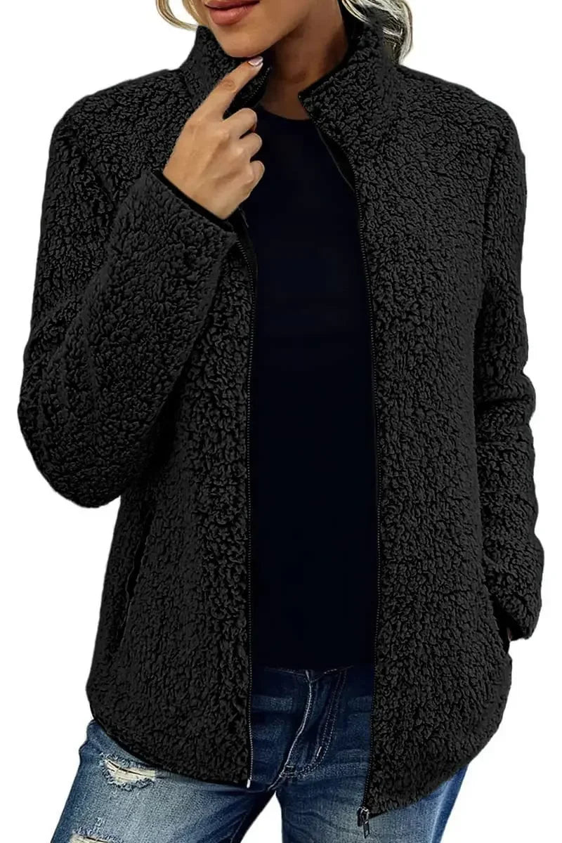 Audrey | Luxury Plush Full-Zip Coat