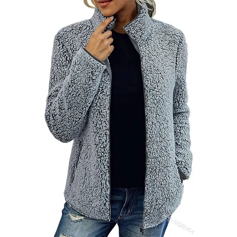 Audrey | Luxury Plush Full-Zip Coat