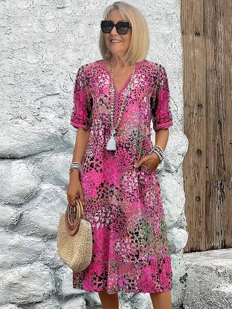 Hailey | Elegant Floral Midi Dress