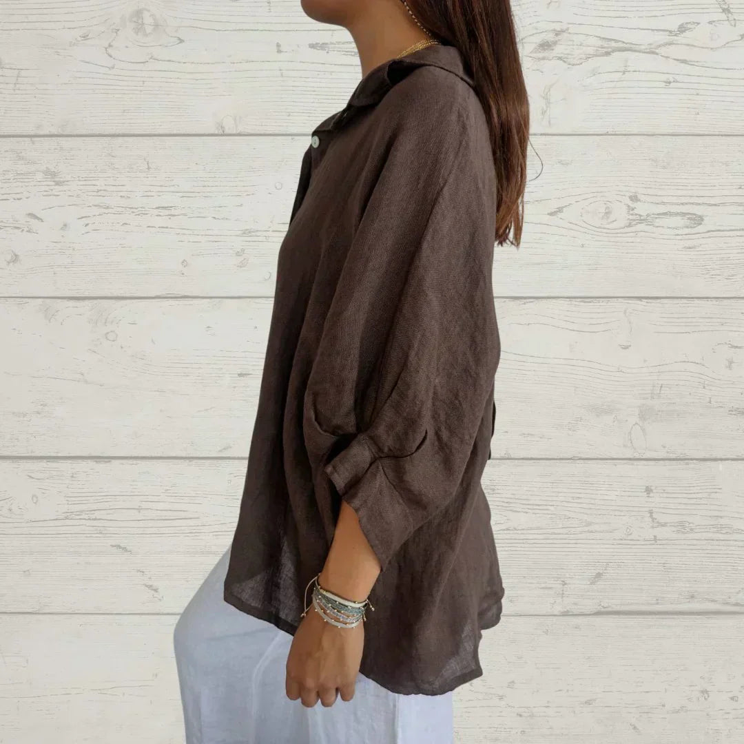 Olivia | Eternally Sophisticated Button-Up Blouse