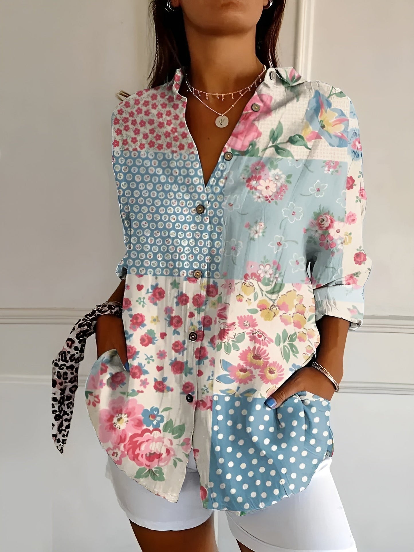 Lyra | Blossom Breeze Collared Top