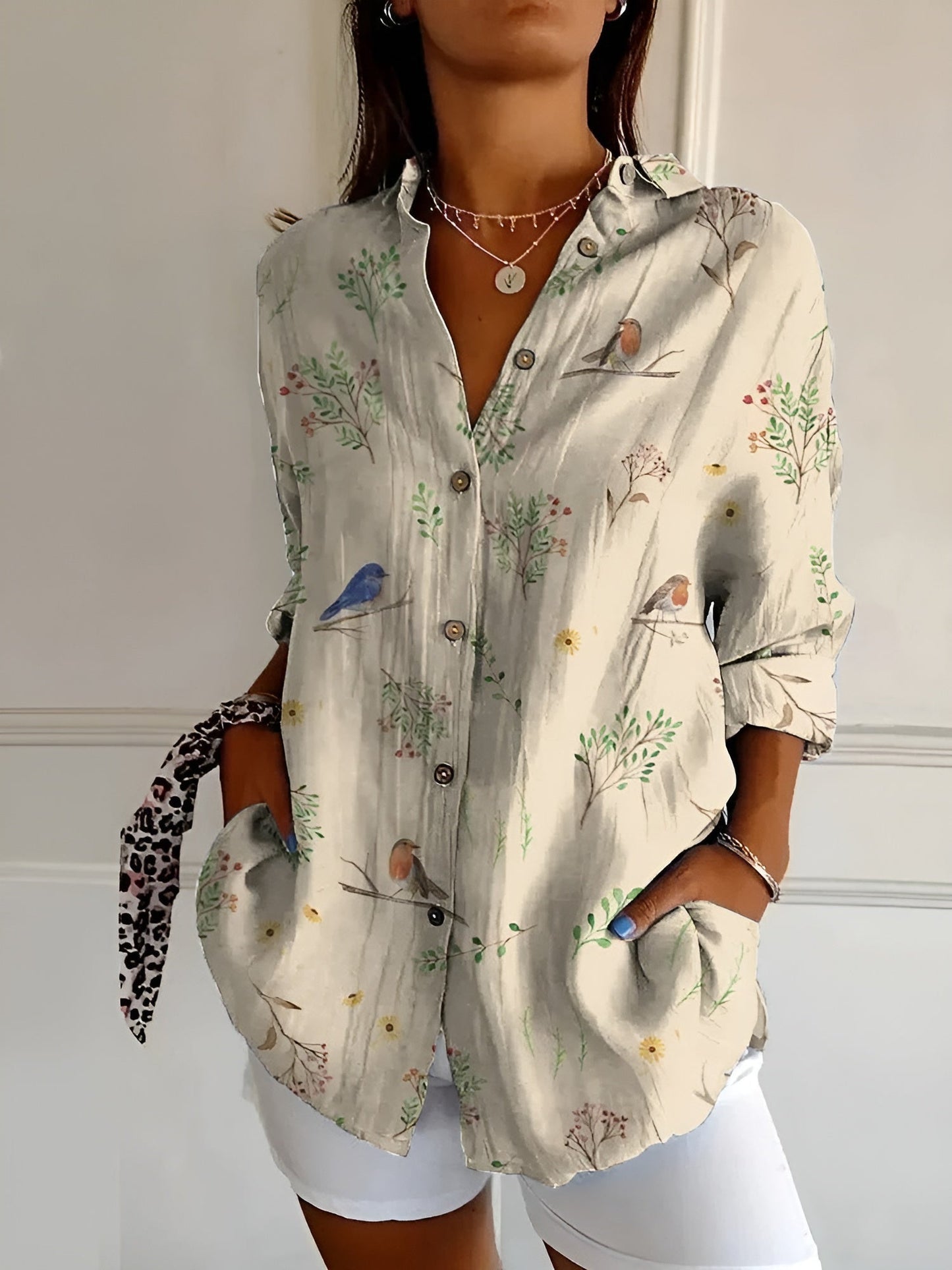 Lyra | Blossom Breeze Collared Top