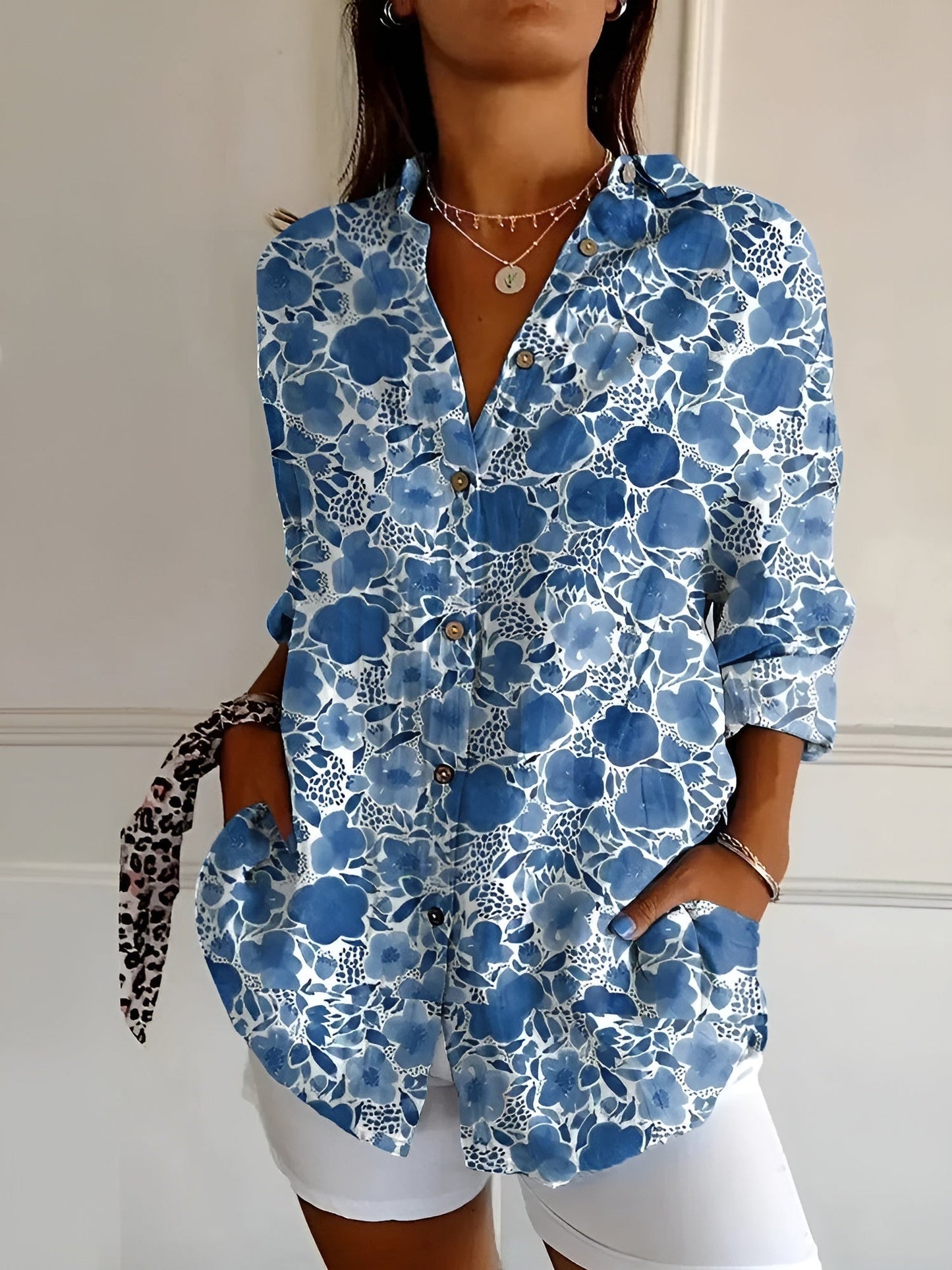 Lyra | Blossom Breeze Collared Top