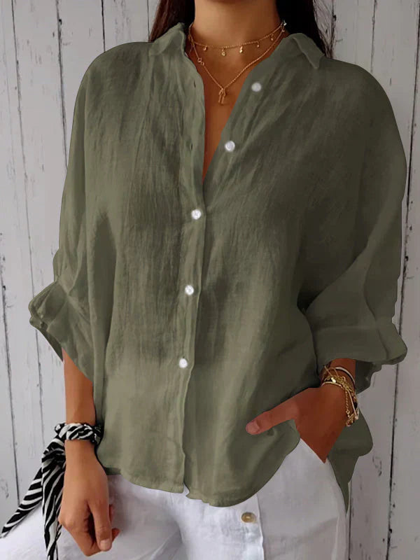 Olivia | Eternally Sophisticated Button-Up Blouse