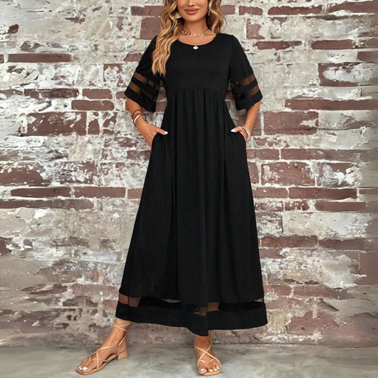 Juliette | Sophisticated Drape Dress With Middle Comfort