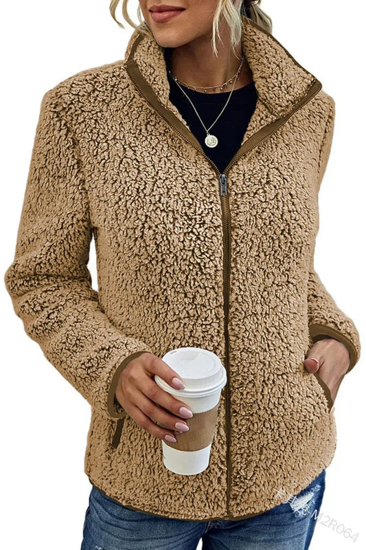 Audrey | Luxury Plush Full-Zip Coat