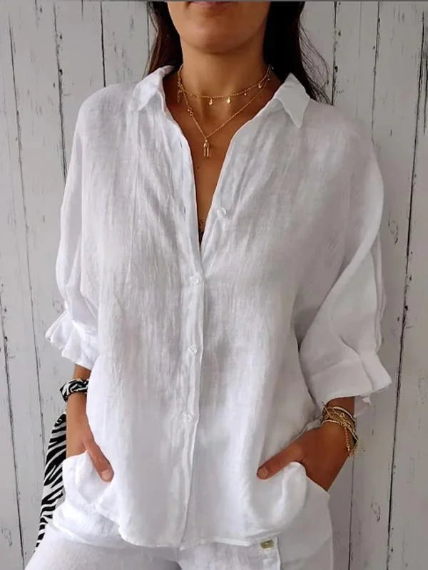Olivia | Eternally Sophisticated Button-Up Blouse