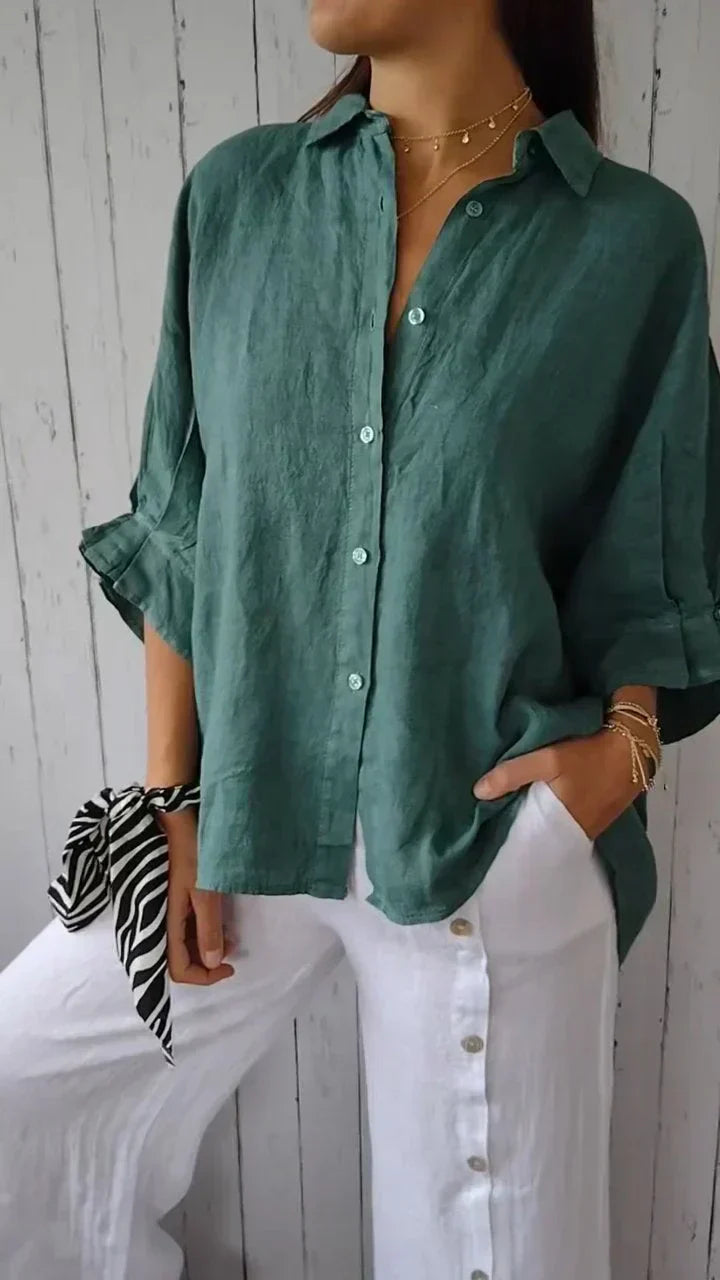 Olivia | Eternally Sophisticated Button-Up Blouse