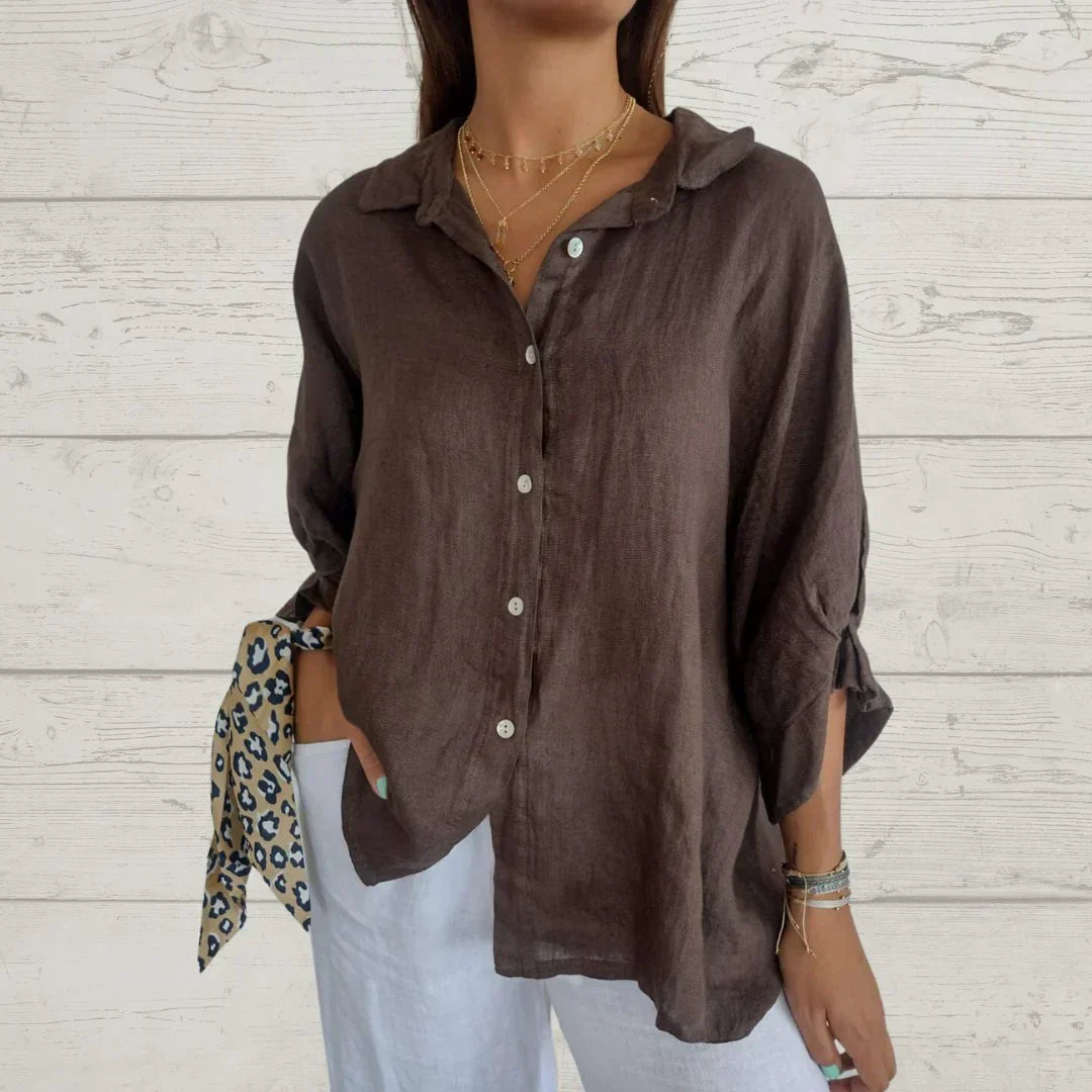 Olivia | Eternally Sophisticated Button-Up Blouse