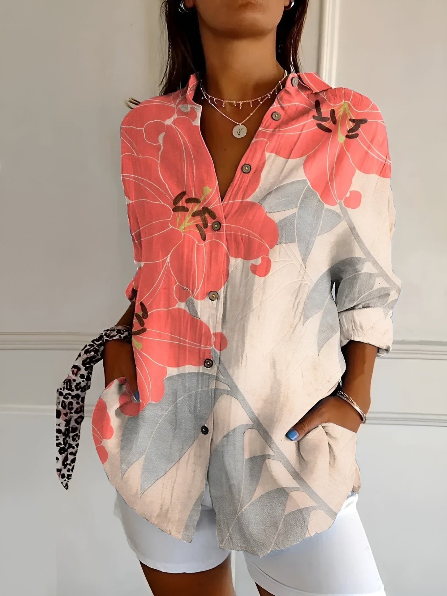 Lyra | Blossom Breeze Collared Top