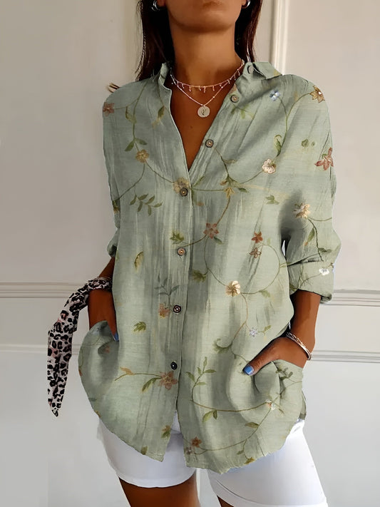 Lyra | Blossom Breeze Collared Top